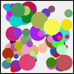 Image with random circles in a plane