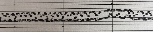 Snippet of notes generated from a chaotic system